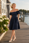 Promenade Off-the-Shoulder Dress