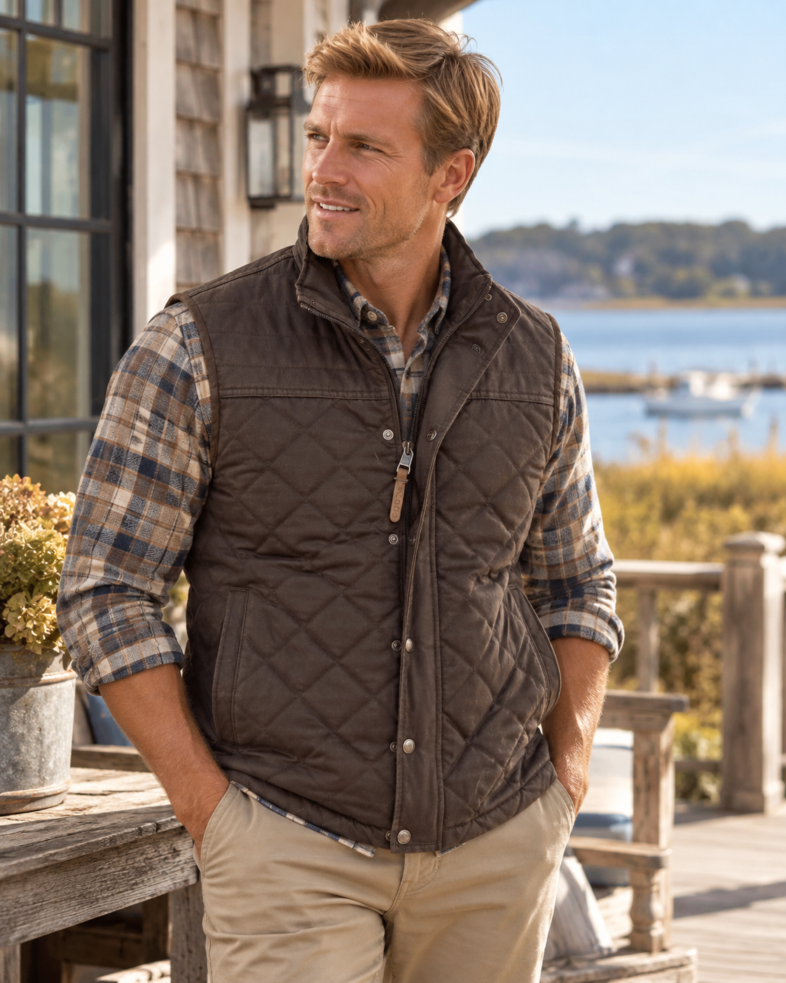 Marco Ultra Suede Quilted Vest
