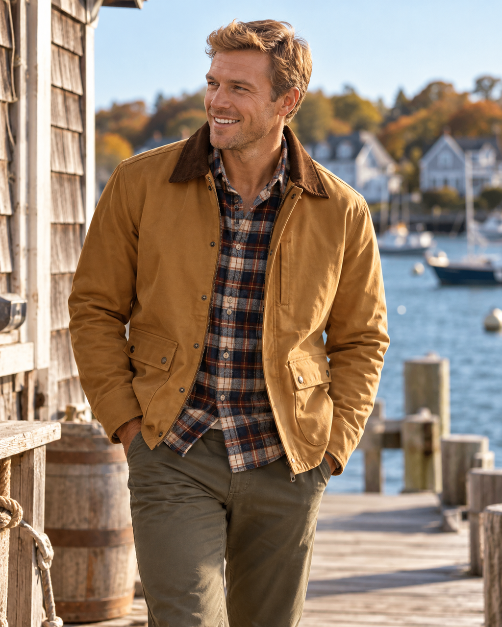 Red Hills Stretch Canvas Coat