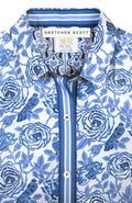Boyfriend Shirt- Smell the Roses